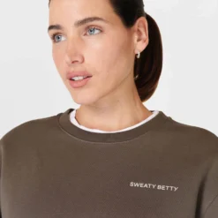 Sweaty Betty Powerhouse Sweatshirt - Dark Timber Brown -Default Template 3 sweaty betty powerhouse sweatshirt dark timber brown sb9825 5