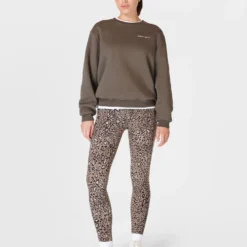 Sweaty Betty Powerhouse Sweatshirt - Dark Timber Brown -Default Template 3 sweaty betty powerhouse sweatshirt dark timber brown sb9825 6