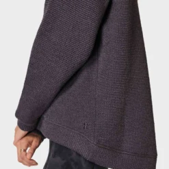 Sweaty Betty Restful Boucle Half Zip Sweatshirt - Urban Grey -Default Template 3 sweaty betty restful boucle half zip sweatshirt urban grey sb8089 3