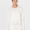 Sweaty Betty Revive Rib Half Zip Pullover - Lily White