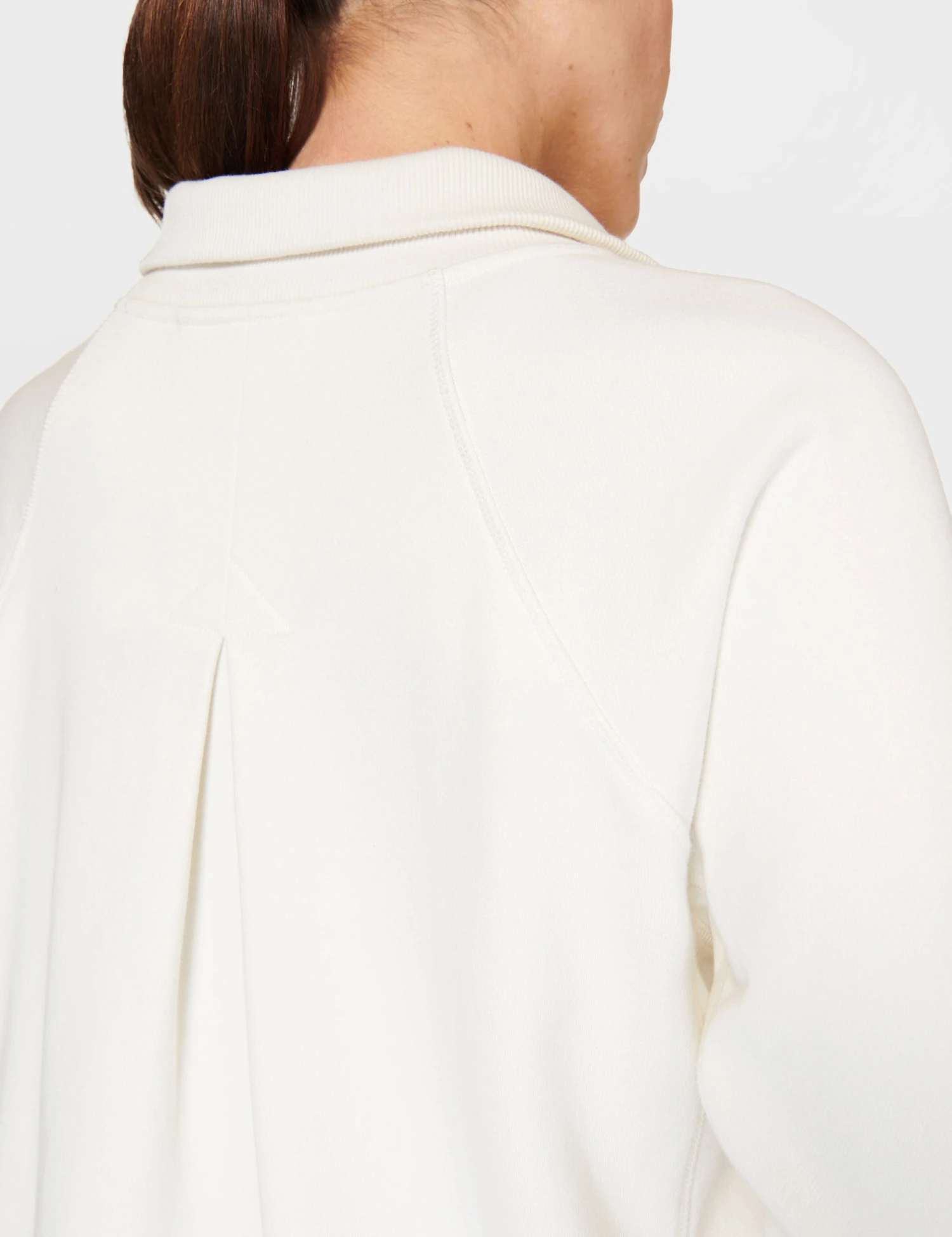 Sweaty Betty Revive Rib Half Zip Pullover - Lily White 5 Sweaty Betty Revive Rib Half Zip Pullover - Lily White - Image 5