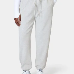 Sweaty Betty Sand Wash Cuffed Trousers - Ice Grey Marl