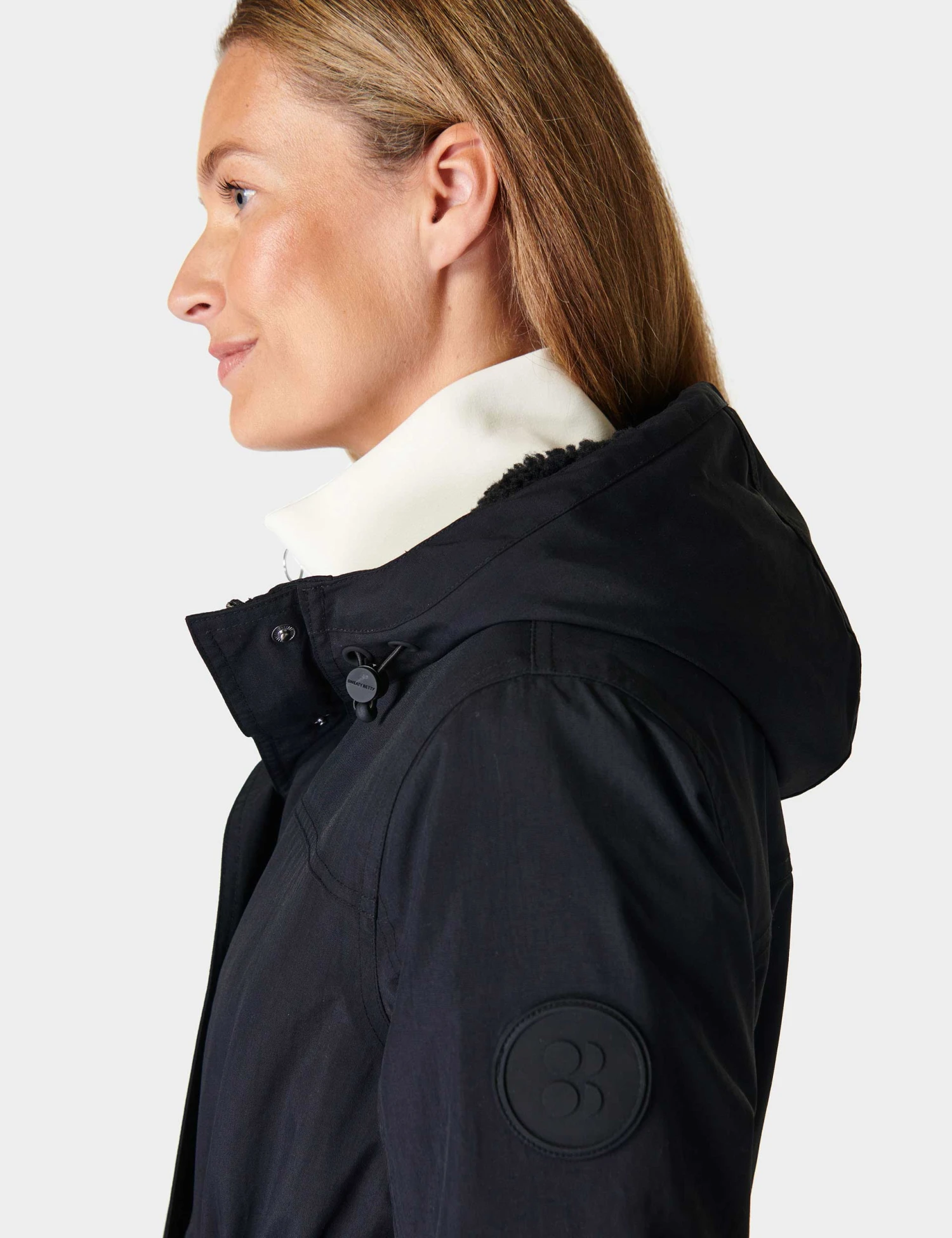 Sweaty Betty Winter Stride Waterproof Parka - Black 4 Sweaty Betty Winter Stride Waterproof Parka - Black - Image 4