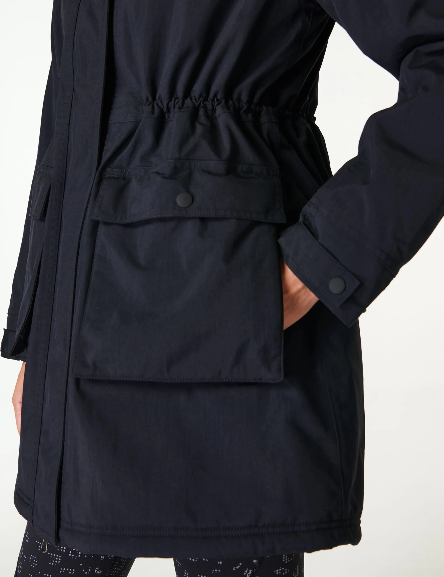 Sweaty Betty Winter Stride Waterproof Parka - Black 2 Sweaty Betty Winter Stride Waterproof Parka - Black - Image 2