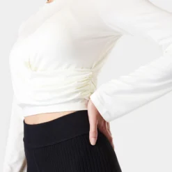 Sweaty Betty Wrap Front Long Sleeve Top - Lily White 7 Sweaty Betty Wrap Front Long Sleeve Top - Lily White -Default Template 3 sweaty betty wrap front long sleeve top lily white sb9464 5