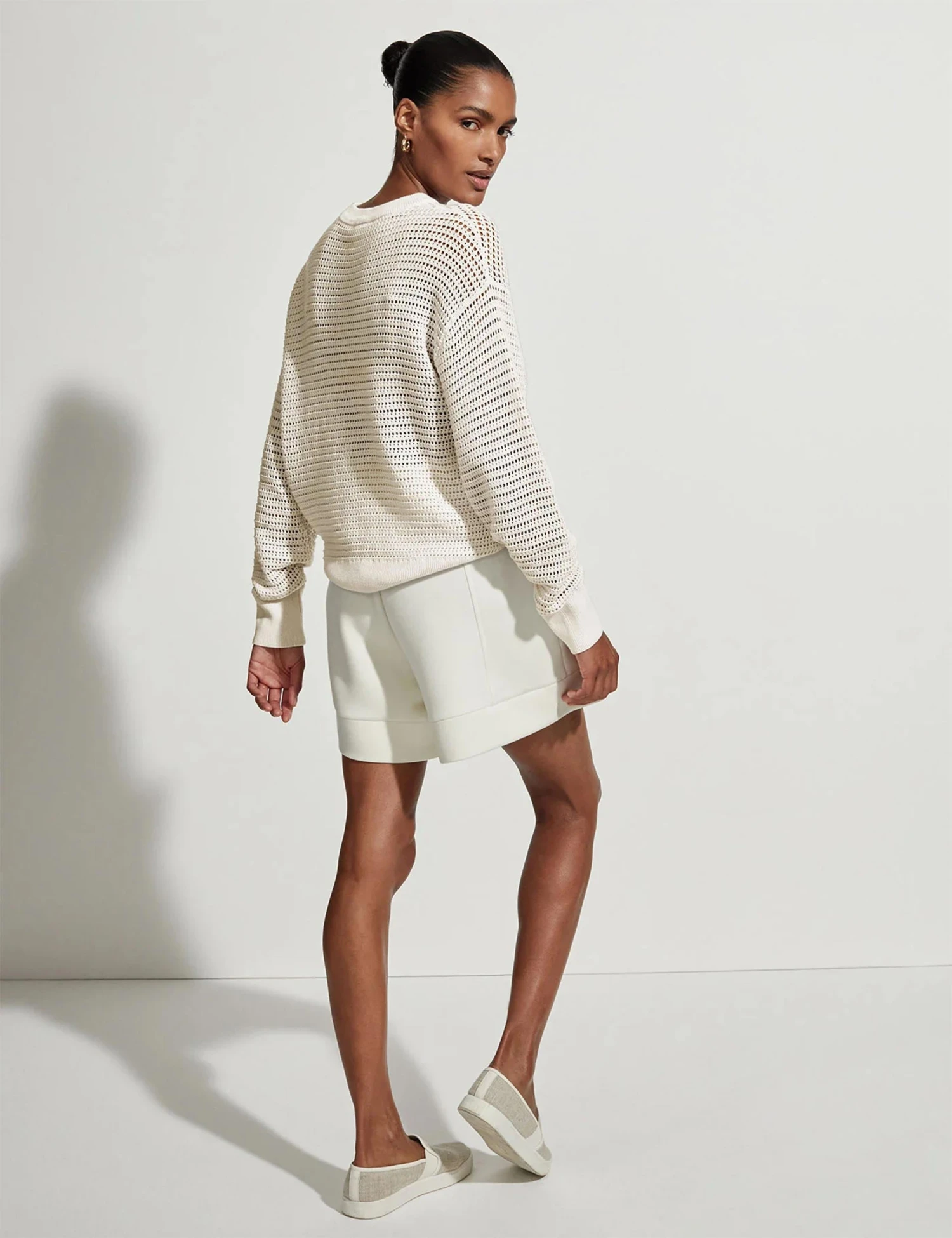 Varley Kershaw Sweat - Egret 2 Varley Kershaw Sweat - Egret - Image 2